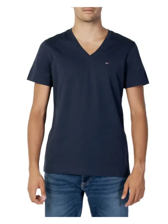 Tommy Hilfiger dunkelblaue Piqué V-Neck