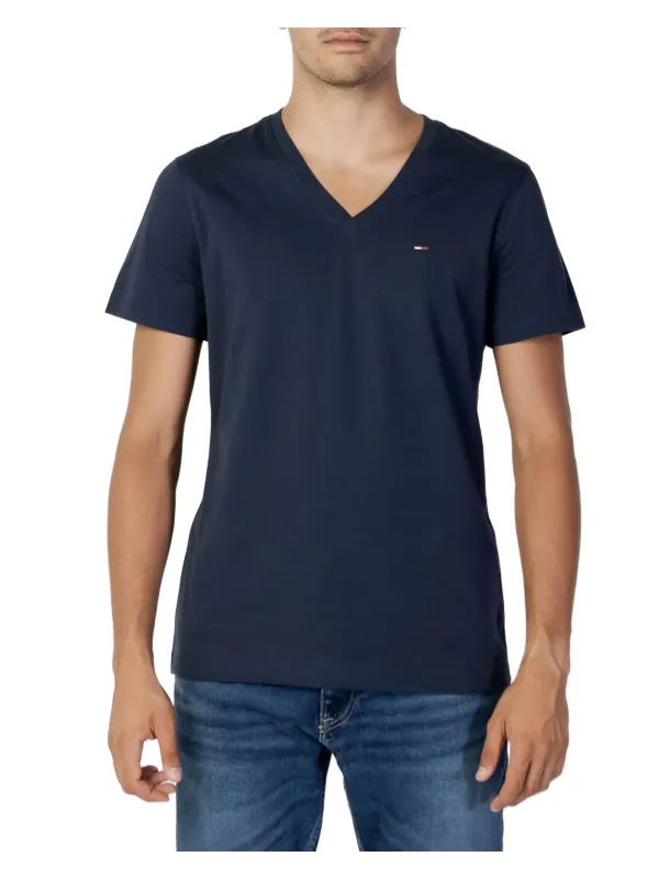 Tommy Hilfiger dunkelblaue Piqué V-Neck