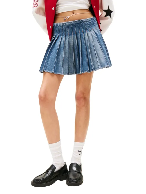 Tommy Hilfiger Jeans Damen Rock Blau | online kaufen