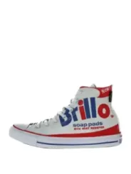 Weiße Converse Brillo-inspirierte High-Top-Sneaker