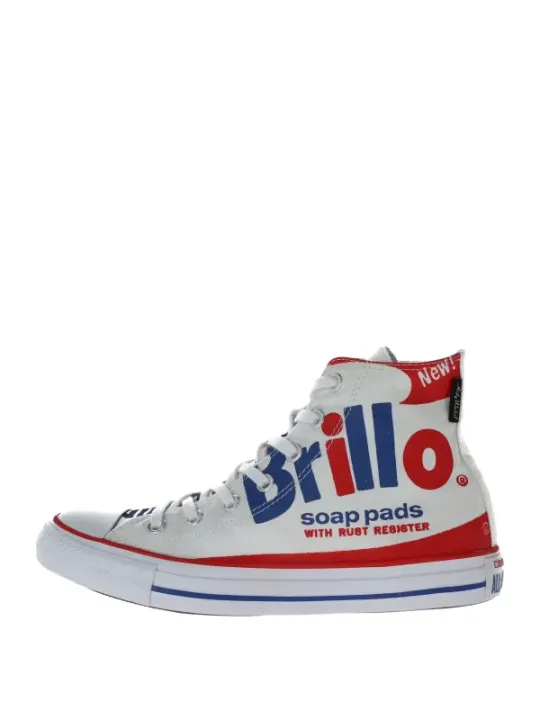 Weiße Converse Brillo-inspirierte High-Top-Sneaker