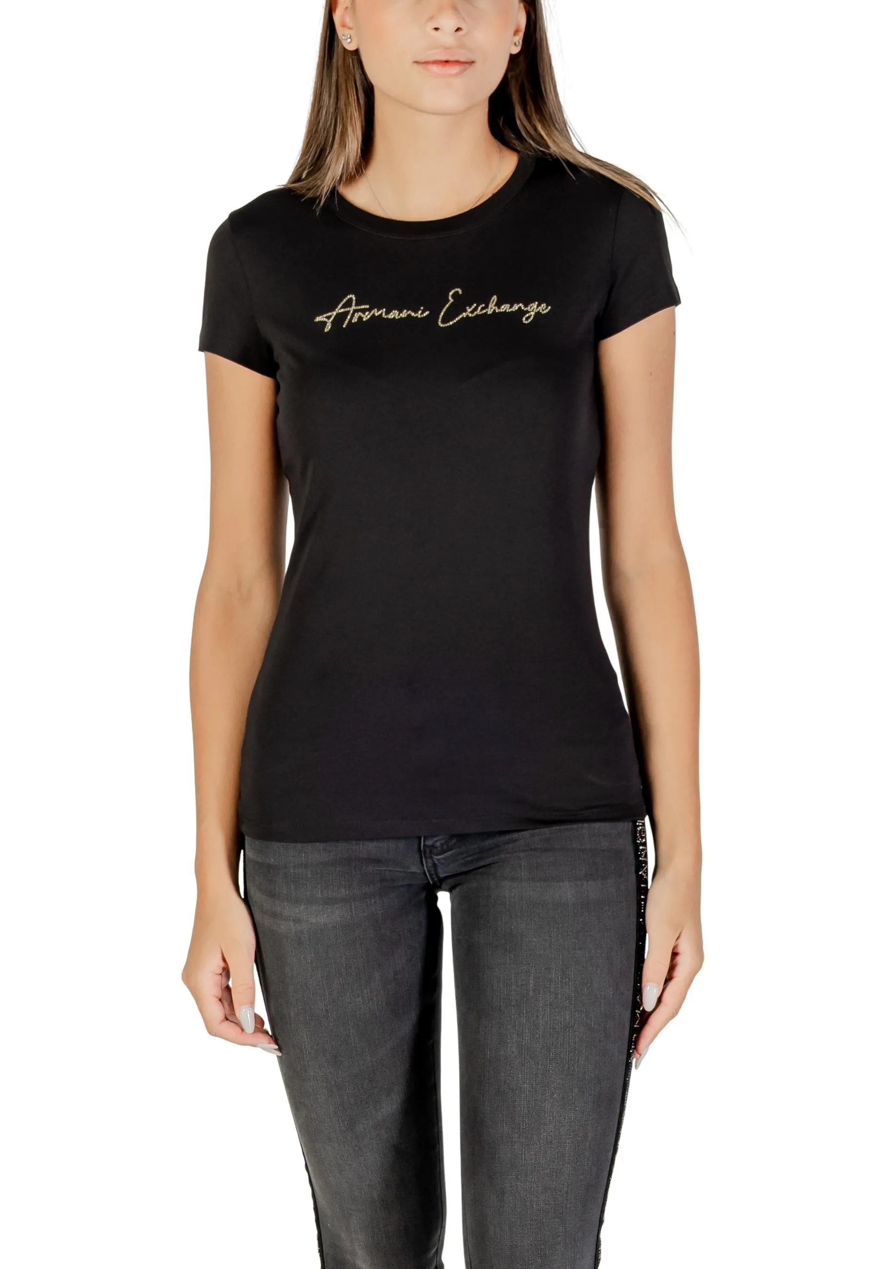 Damen T-Shirt Schwarz 489046