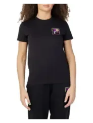 Schwarzes Fila Crewneck T-Shirt