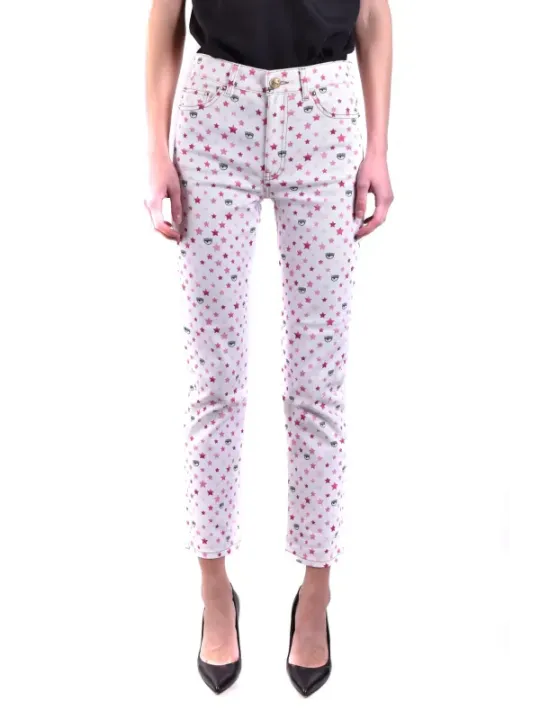 Chiara Ferragni Damen Jeans Weiß | online kaufen