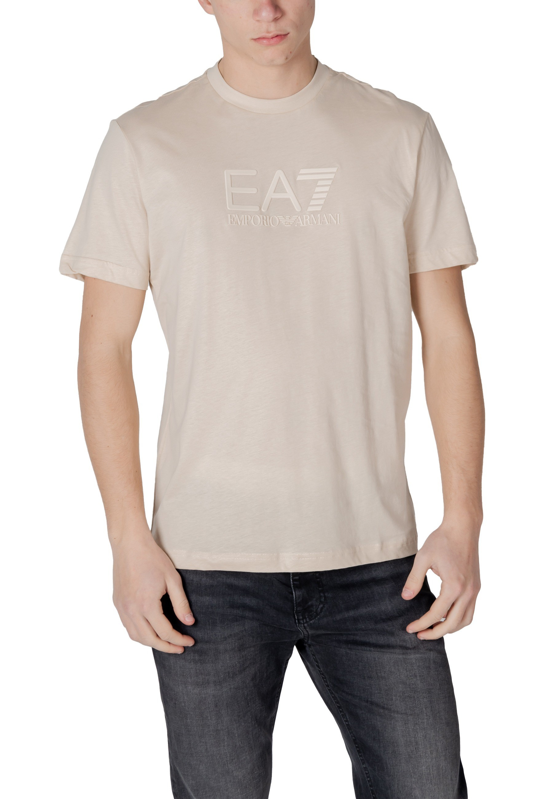Ea7 Herren T-Shirt Beige 483961