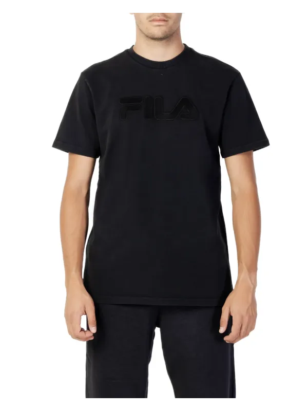 Schwarzes Fila Logo T-Shirt