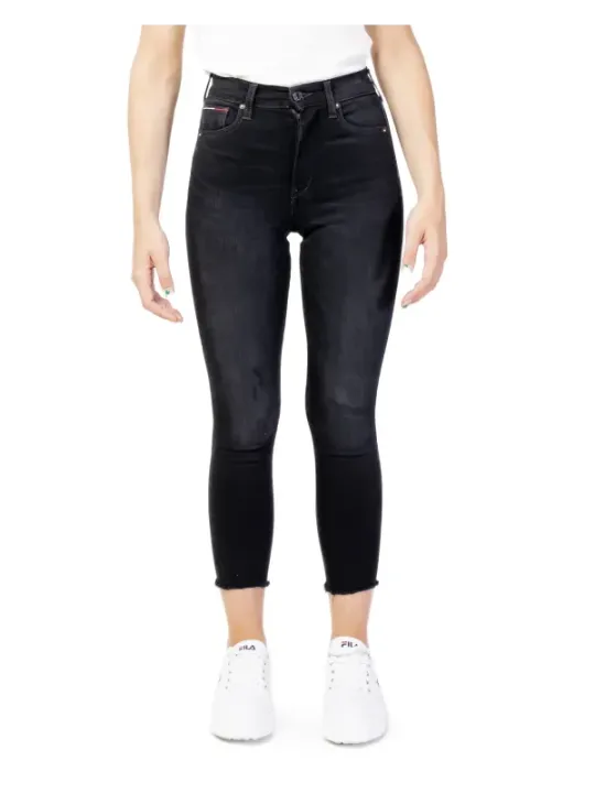 Schwarze Skinny Jeans von Tommy Hilfiger