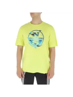 Gelbes North Sails Logo T-Shirt