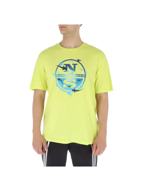 Gelbes North Sails Logo T-Shirt