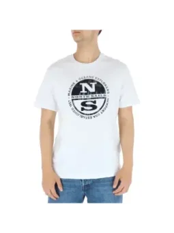 Weißes North Sails Logo T-Shirt