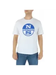 Weißes North Sails Grafik T-Shirt