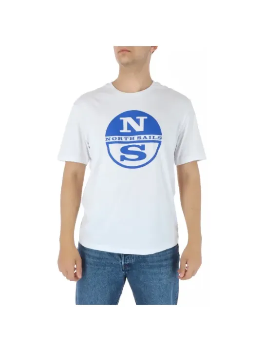 Weißes North Sails Grafik T-Shirt