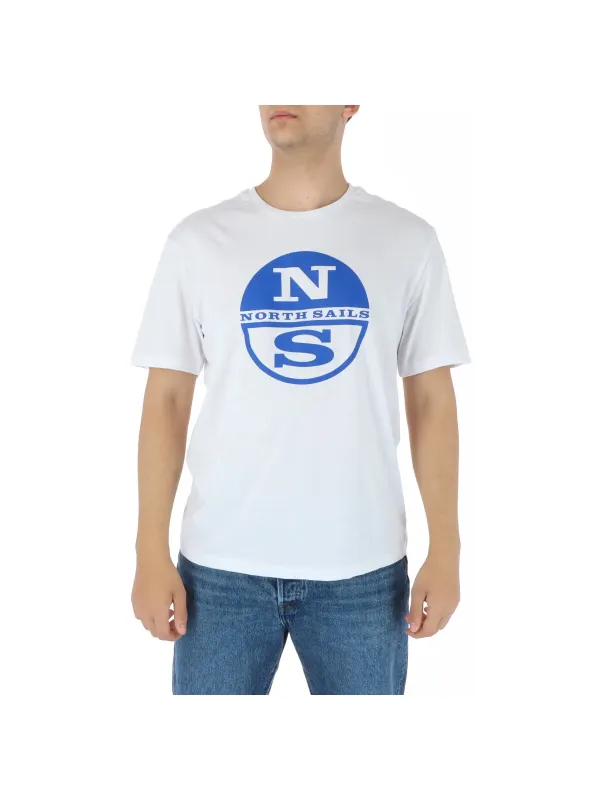Weißes North Sails Grafik T-Shirt