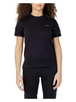 Schwarzes Fila Damen Basic T-Shirt