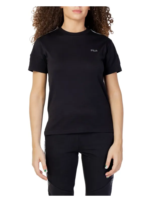 Schwarzes Fila Damen Basic T-Shirt