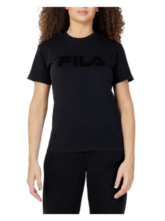 Schwarzes Fila Logo T-Shirt