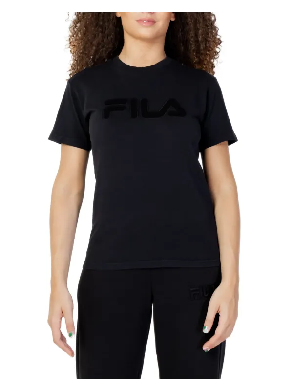 Schwarzes Fila Logo T-Shirt