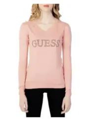 Rosa Guess Strass Langarm