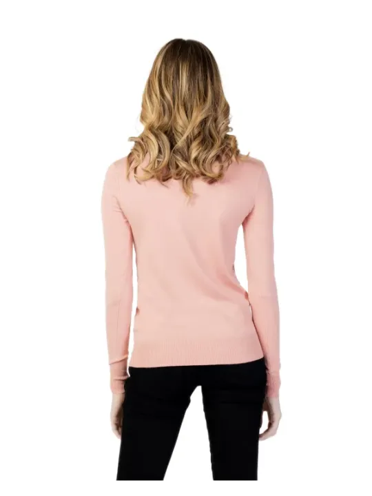 Rosa gerippte Guess Langarm