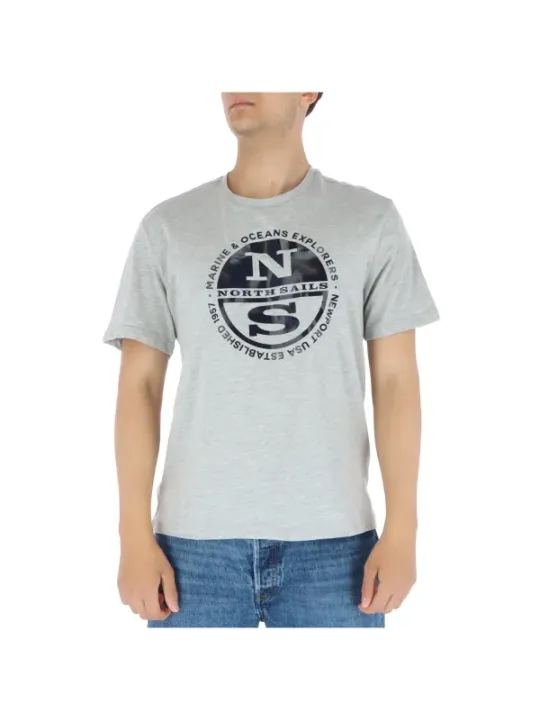 North Sails Logo T-Shirt Grau