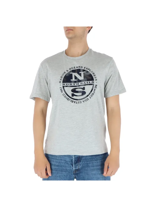 North Sails Logo T-Shirt Grau