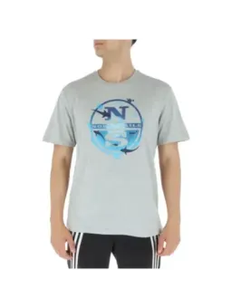 Weißes North Sails Segelshirt Logo