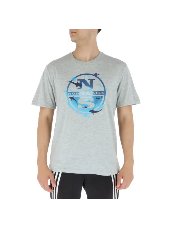 Weißes North Sails Segelshirt Logo