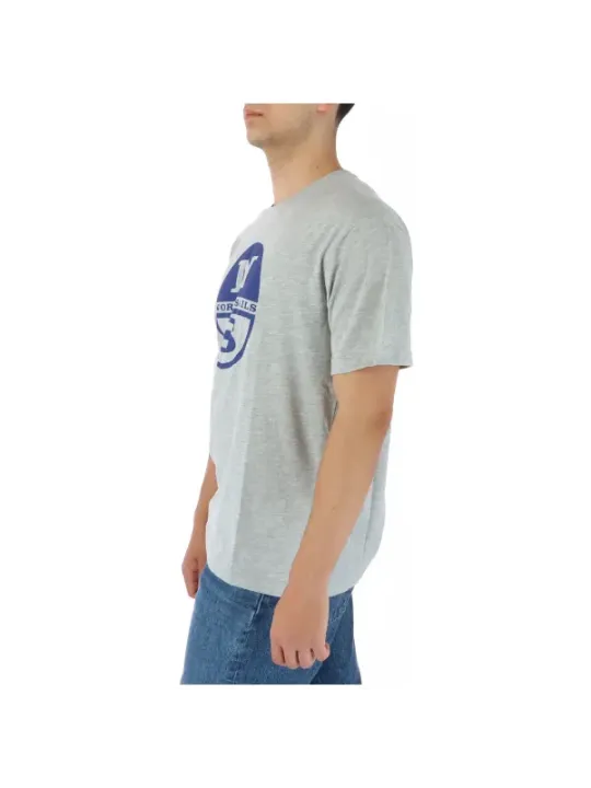 Graues North Sails Baumwoll-T-Shirt