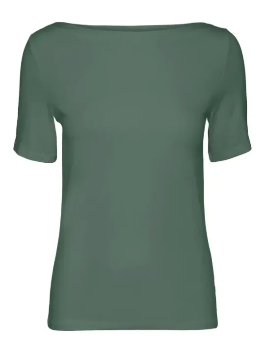 Vero Moda Baumwolle Bootneck T-Shirt