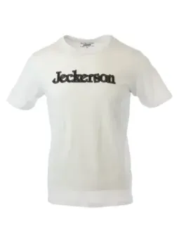 Elfenbeinweisses Baumwoll-T-Shirt lockerer Schnitt