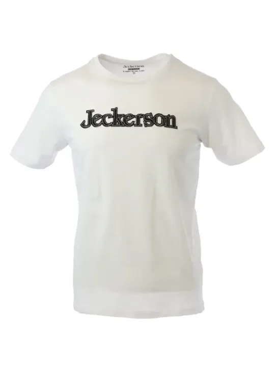 Elfenbeinweisses Baumwoll-T-Shirt lockerer Schnitt