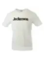 Elfenbeinweisses Baumwoll-T-Shirt lockerer Schnitt