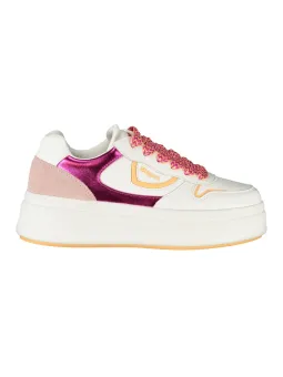 Blauer Damen Sneaker mieten – Weiß, Größen 36-41, Flex-Fashion