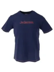 Navy Jeckerson T-Shirt mit roten Akzenten