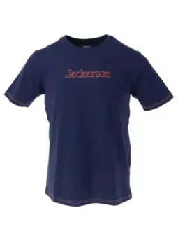 Navy Jeckerson T-Shirt mit roten Akzenten