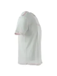 Weißes T-Shirt mit roter Naht