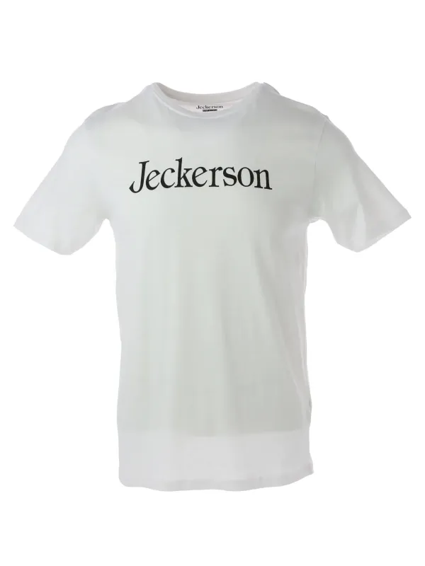 Weißes Jeckerson T-Shirt mit Logo