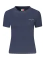 Tommy Hilfiger Damen KURZARM-T-SHIRT Blau | online kaufen