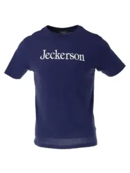 Navy Jeckerson T-Shirt mit Text