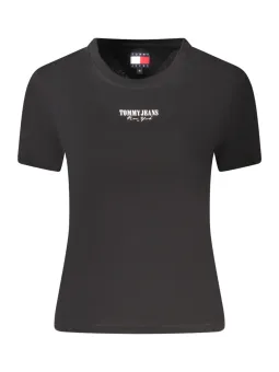 Tommy Hilfiger Damen KURZARM-T-SHIRT Schwarz | online kaufen