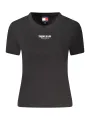 Tommy Hilfiger Damen KURZARM-T-SHIRT Schwarz | online kaufen