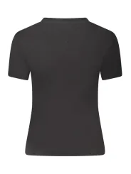 Tommy Hilfiger Damen KURZARM-T-SHIRT Schwarz | online kaufen