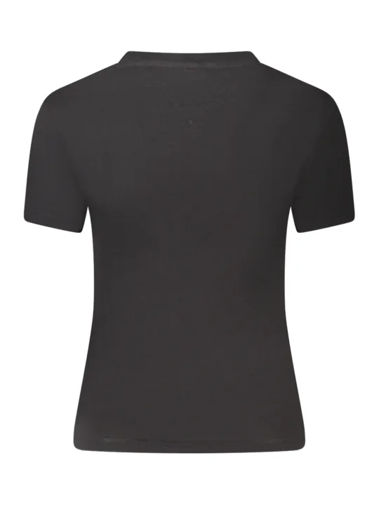 Tommy Hilfiger Damen KURZARM-T-SHIRT Schwarz | online kaufen
