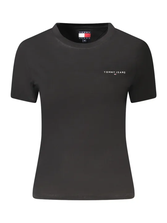 Tommy Hilfiger Damen KURZARM-T-SHIRT Schwarz | online kaufen