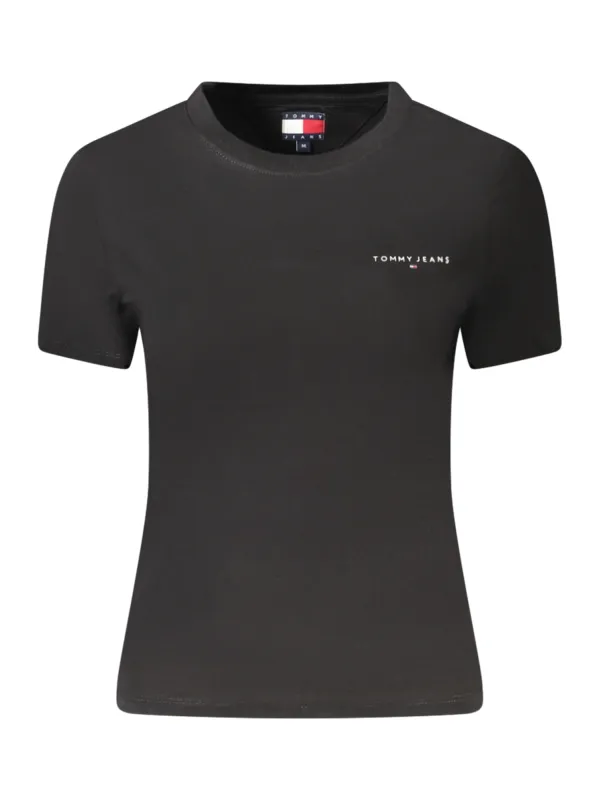 Tommy Hilfiger Damen KURZARM-T-SHIRT Schwarz | online kaufen