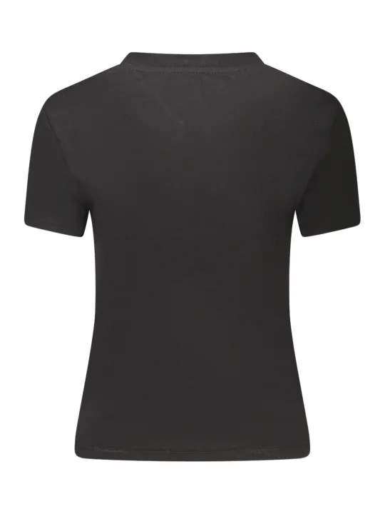 Tommy Hilfiger Damen KURZARM-T-SHIRT Schwarz | online kaufen