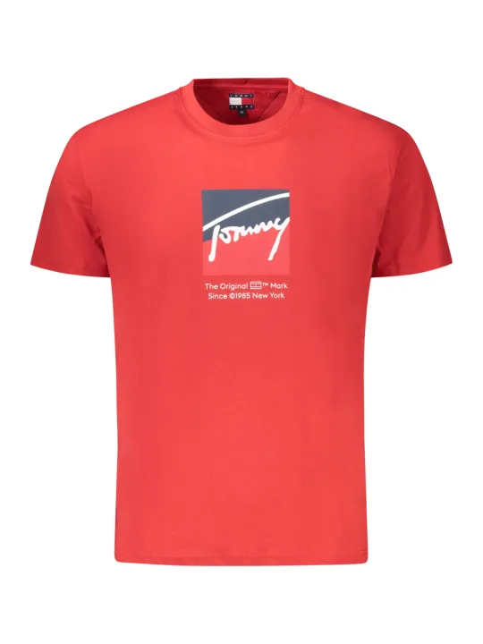 Tommy Hilfiger Herren KURZARM-T-SHIRT Rot | online kaufen