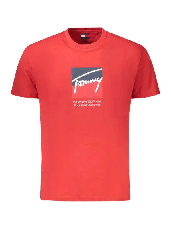 Tommy Hilfiger Herren KURZARM-T-SHIRT Rot | online kaufen