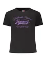 Tommy Hilfiger Damen KURZARM-T-SHIRT Schwarz | online kaufen