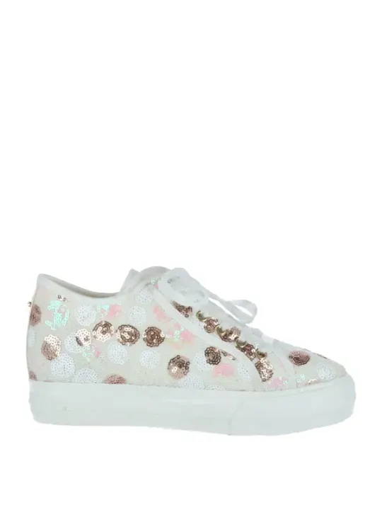 Rosa-goldene Mandala High-Top-Sneakers